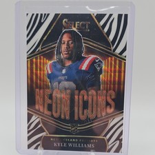 2025 Panini Select Football - Neon Icons Prizm Kyle Williams Patriots #17 Rookie
