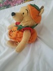 Disney Store Halloween Pumpkin Winnie the Pooh Beanie Stuffed Animal Plush  8"   — photo 4