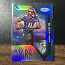 2022 Panini Certified - Certified Stars Lamar Jackson #CS-5 Mirror Blue /50