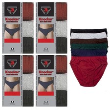 12 PCS Mens Underwear 100 Cotton Bikinis Briefs Size Small 28-30 Lined Knocker