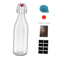 1Pc 25oz Swing Top Glass Bottles 750ml, Flip Top Glass Bottle with Airtight