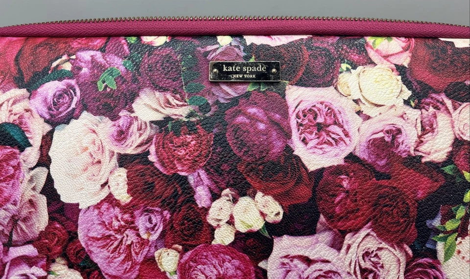 Kate Spade Rose Floral Laptop Sleeve EUC - Image 2 of 4