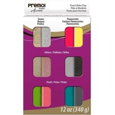 Sculpey - Premo! Multi Pk 12x1oz Mixed Effects