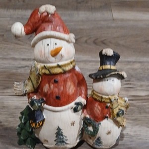 UM Collections 2014 Trish Vanderhoof Snowman Family Resin Figurine 5 in