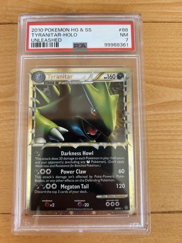 2010 Pokemon Unleashed Tyranitar Prime #88 Ultra Rare PSA 7