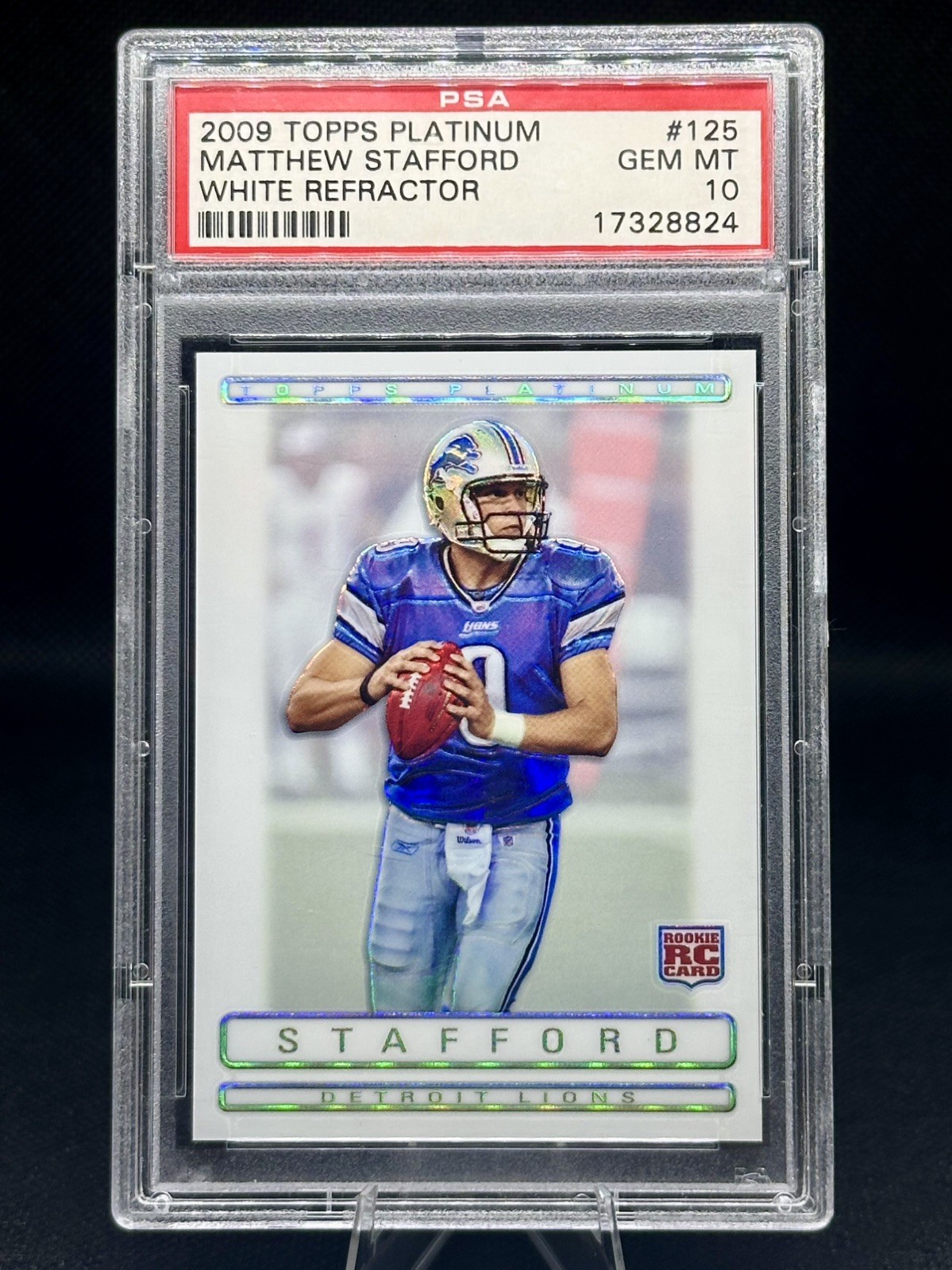 Matthew Stafford Topps Platinum #125 White Refractor