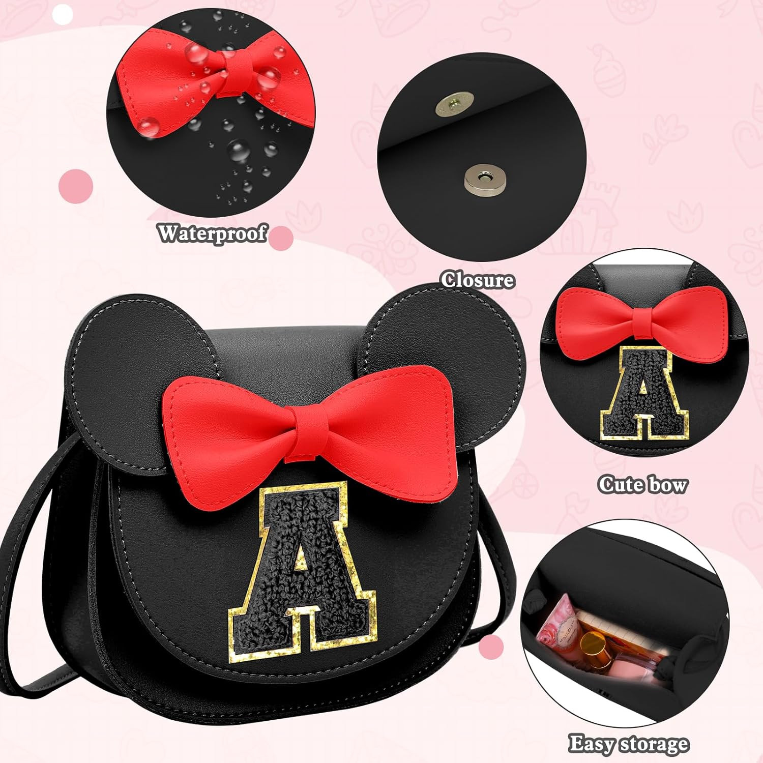 Birthday Gifts for 3 4 5 6 7 8 Year Old Girl Initial Toddler Girls Purse Kids Pu