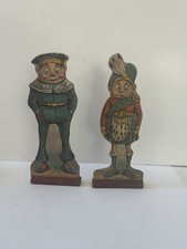 Brownies Palmer Cox Scotsman And Sailor Wooden Bowling Pins 1890s Game Rare