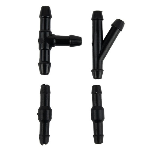 Useful Hose Kits Wiper Hose Connectors Rubber&Plastic T-Type Tube Pipe - Picture 9 of 12
