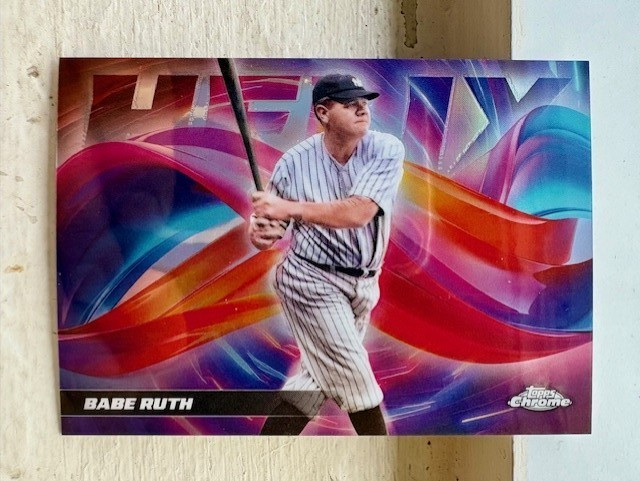2025 Topps Chrome - Helix - Babe Ruth #HX-12 - New York Yankees