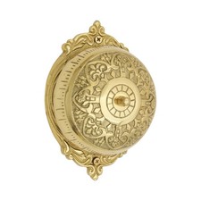 Antique Replica Brass Hand Crank Twist Door Bell Victorian Vintage