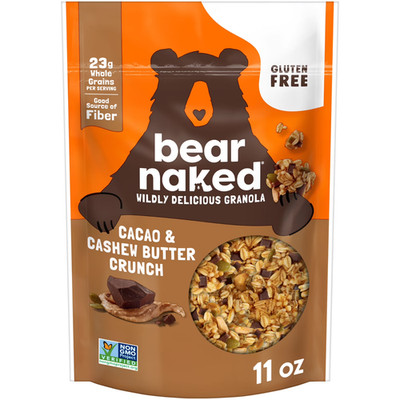 Bear Naked Cacao & Cashew Butter Crunch Granola Cereal, Gluten Free, 11 oz