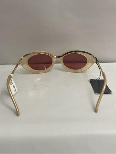 Jean Paul Gaultier Sunglasses 56-7201 Translucent Honey Gold Oval NEW - Picture 6 of 13