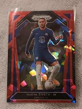 2020-21 Panini Premier League #220 Hakim Ziyech Red Pulsar Prizm