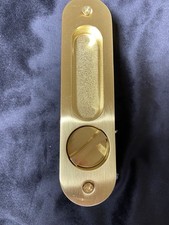 NEW Invisible Pocket Door Lock 3 Keys Sliding Barn Door Handle Gold Latch
