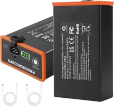 2Pack MMA-EM8 5000Ah Battery For Moultrie Edge Series Cellular Trail Camera