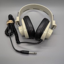 Vintage Retro Califone 2924AV-P Mono Headphones 6  coiled cord 1/4" Plug