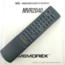 (REMOTE & Manual ONLY) For Memorex MVR2040 VCR VHS Recorder WORKS W/Manual