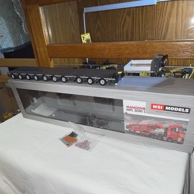 WSI Models MANOOVR MPL Semi L 1:50 Diecast Trailer Unopened Box Gray