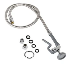 Pre-Rinse Hose with Spray Valve 60 inch Flexible Stainless Hose Pre Rinse 
