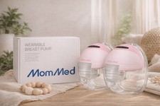 MomMed Wearable Breast Pump S21 Pink - Double Electric - 24mm - Leak-Proof