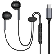 Type C Earbuds Wired Headphones for iPhone 16e 17/16 Pro Max/16 Pro/16 Plus/1...