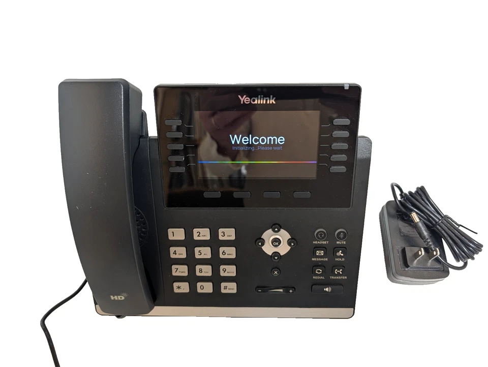 Yealink SIP-T46U Gigabit IP Teléfono Empresarial 16 VoIP HD Micrófono PoE Bluetooth 4.3" LCD Foto 2 de 2