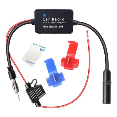12V Car Antenna Booster, Universal Auto Radio Aerial Antenna Signal Reception Am