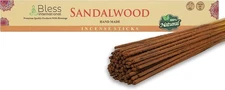 Sandalwood Handmade Incense Sticks 100% Natural, Charcoal-Free, 25 Pack