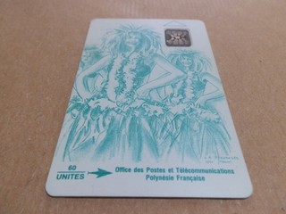 French Polynesia 1 Phone Card with Chip!