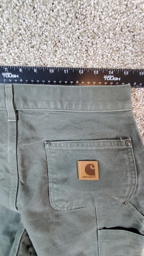 MINT Carhartt EB136 MOS Sz 30 x 23 Washed Duck Double Knee Work Carpenter Pants - Picture 8 of 10
