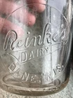 Vintage Glass Reinke’s Dairy Dane WI Milk Bottle Pint  Wisconsin Farm