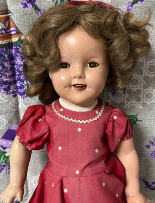 Vintage Shirley Temple Puppe  Ideal Doll 47 cm um 1930er · Seltenes Sammlerstück