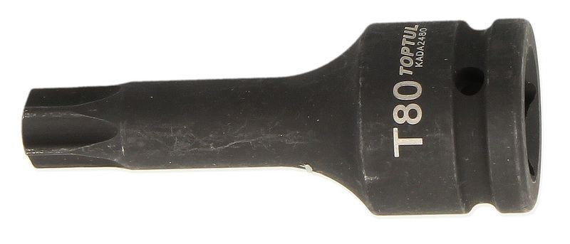 Douille TOPTUL KADA2480 en acier chrome-vanadium pour cliquet de garage
