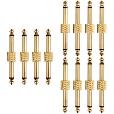  12 Stück 6.35mm gerade Pedalkoppler Doppelkopf Guitar Effect liefert Effector