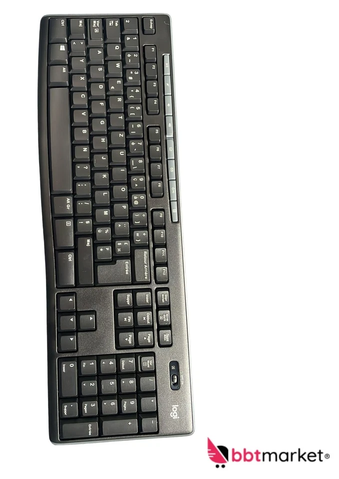 Logitech MK270 Tastatur Maus Set Kabellos 2,4GHz AZERTY FR Schwarz - Bild 2 von 2