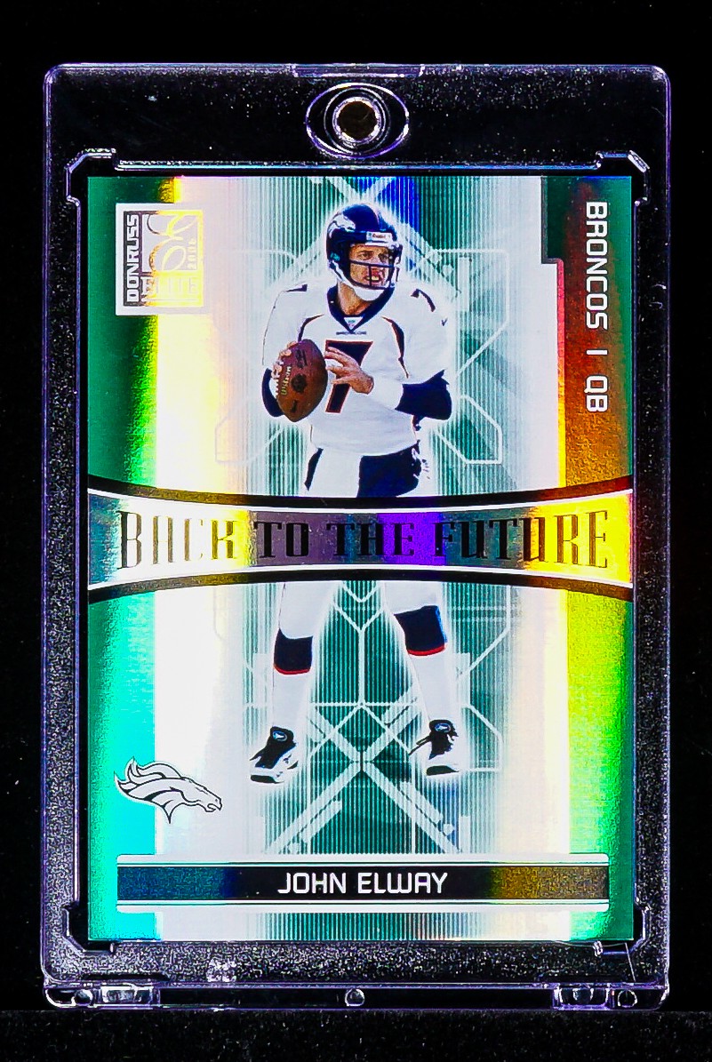 John Elway/Jake Plummer RARE BACK TO THE FUTURE REFRACTOR /1000 CARD Broncos