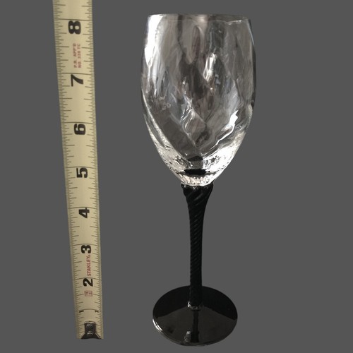 Cristal D'Arques Angelique Wine Glass Twisted Stem Amethyst Champagne Flute Vtg - Picture 3 of 15
