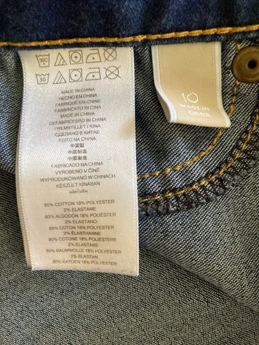MICHAEL KORS AVA SUPER SKINNY BLUE JEANS 10 DARK WASH STRETCH PREOWN - Picture 6 of 6