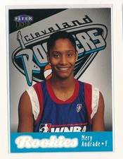 MERY ANDRADE 1999 FLEER ULTRA WNBA #124 ROOKIE SP RC *CLEVELAND ROCKERS*