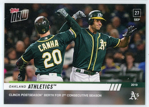 2019 Topps Now 909 OAKLAND ATHLETICS™