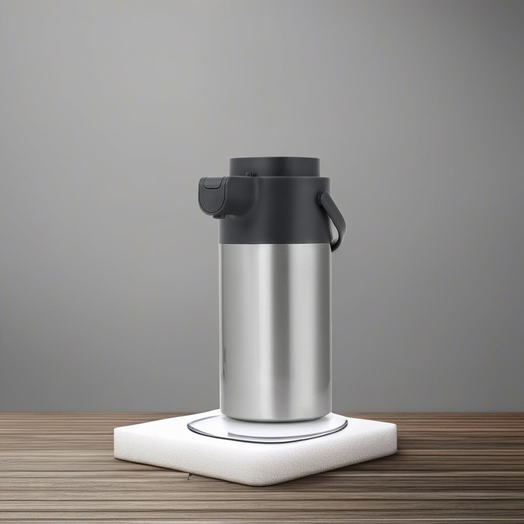 With Pump - 135 Oz/4 Liter Coffee Pot - Stainless Steel, Silver