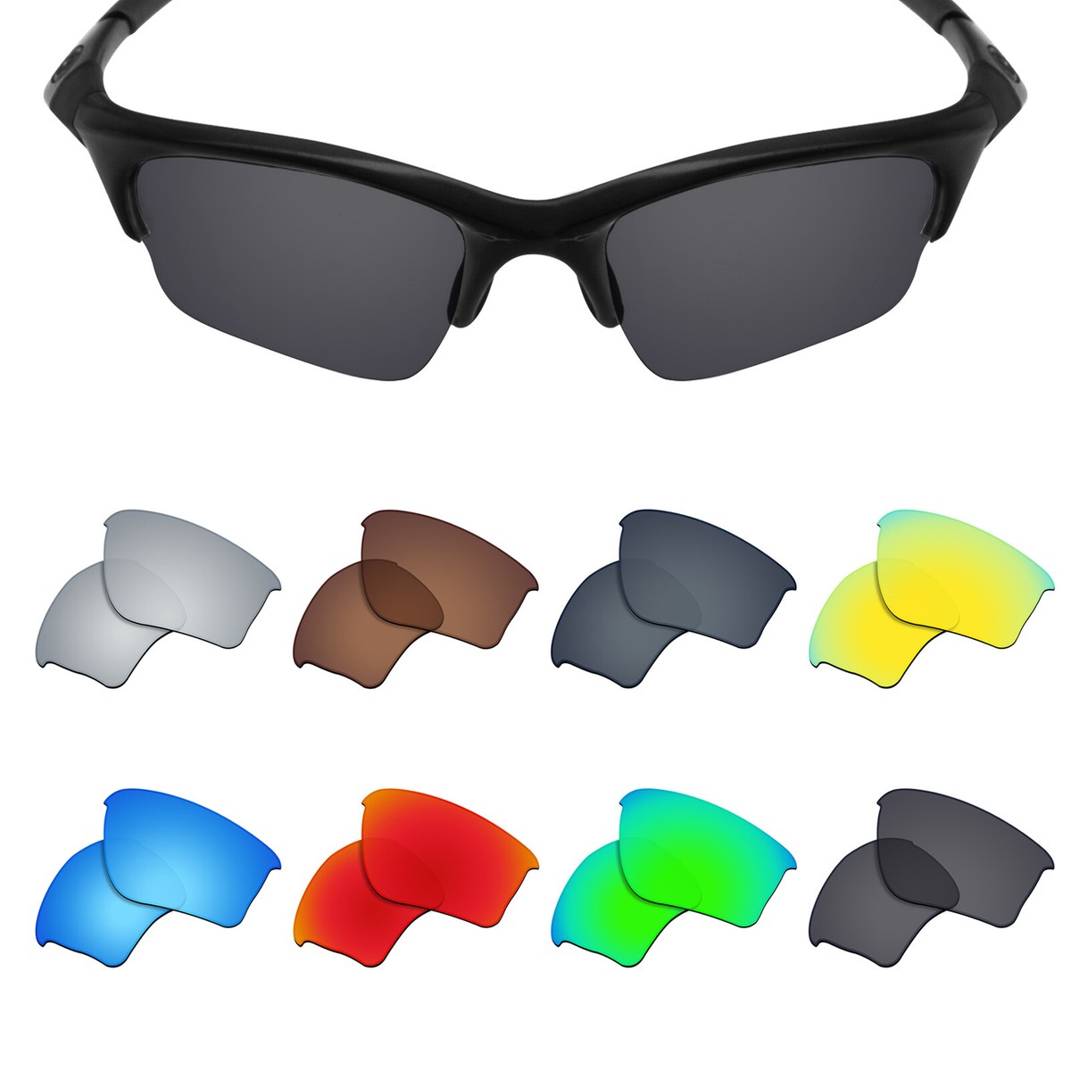 POLARIZED Replacement Lenses for-OAKLEY Half Jacket XLJ Sunglass Options