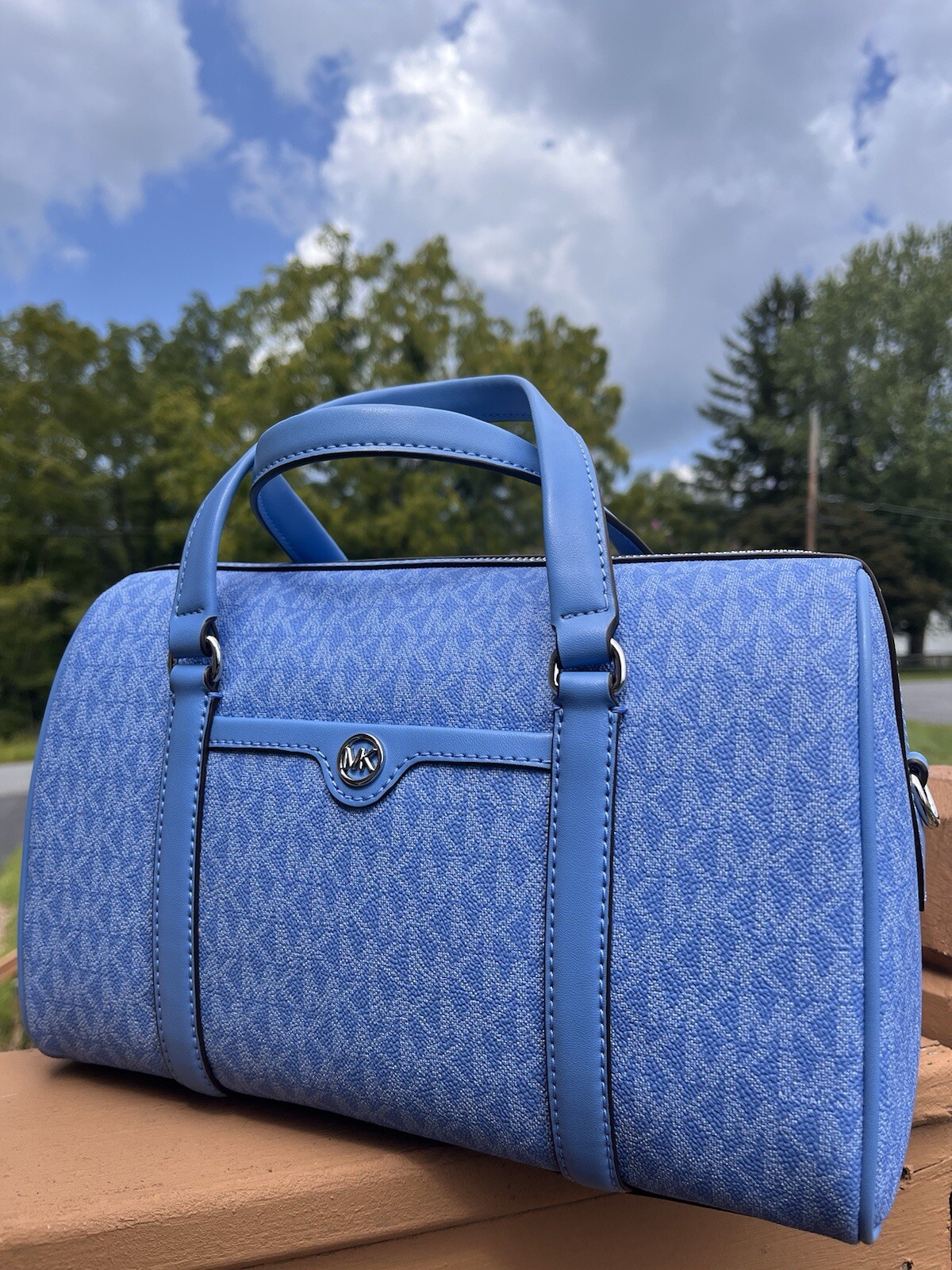 AUTHENTIC NWT Michael  Kors  Medium Duffle Satchel Crossbody Bag - South Pacific