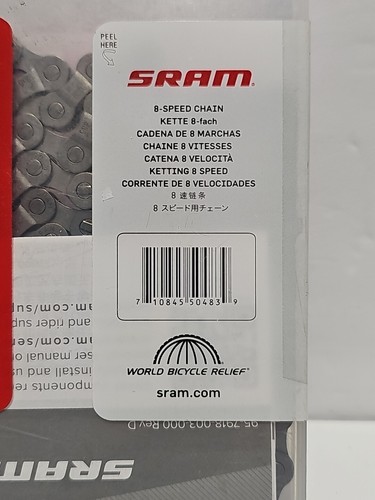 SRAM 46.2758.114.005 PC-830 Power Chain II Bicycle Chain 1/2" x 3/32" 114 Links - Picture 5 of 5