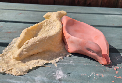 Handgefertigte Latex & Fiberglas Seifenschale Form in Delfinform