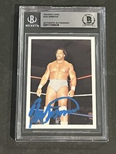 RON SIMMONS 1988 WONDERAMA NWA SIGNED AUTOGRAPHED CARD BECKETT BAS AUTHENTIC