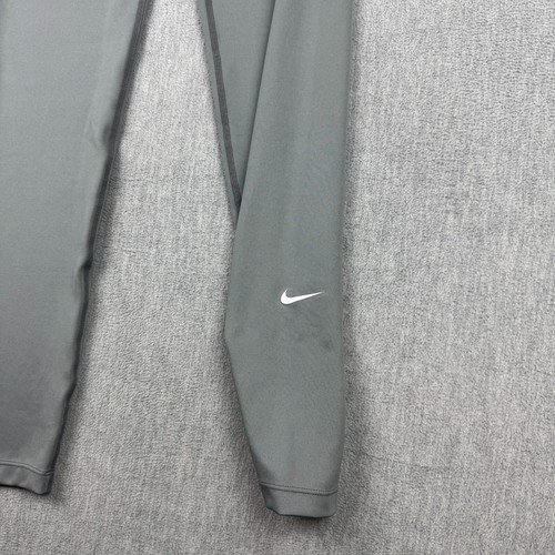 Nike Leggings Youth Girl Large Gray Dri Fit One Big Kids Training Running DQ8836 - Picture 4 of 14