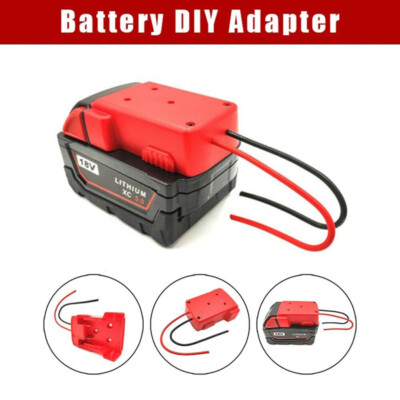 Für Milwaukee FOR M18 18V Li-ion Batterie Akku Adapter Konverter Wired Kabel KG