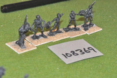 28mm fantasy / undead - 5 skeleton warriors metal citadel - (108369)